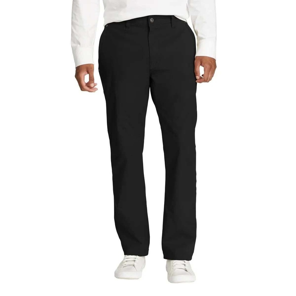 NWOT Eddie Bauer Canvas Work Pants Men's 40x30 Black Cotton Blend Utility